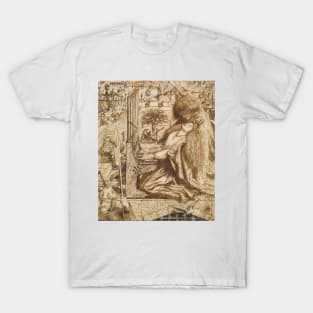 Design for Moxon's Tennyson - Saint Cecilia by Dante Gabriel Rossetti T-Shirt